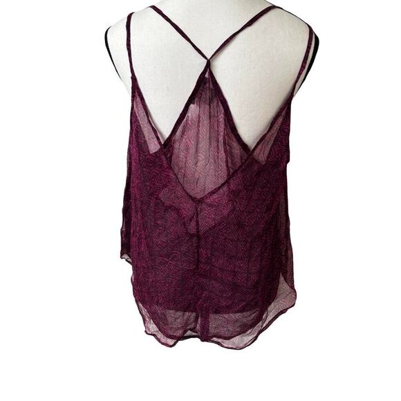 Y2K VINTAGE LUCKY BRAND BEADED FLOWY TANK CAMI TOP LARGE - Picture 7 of 8